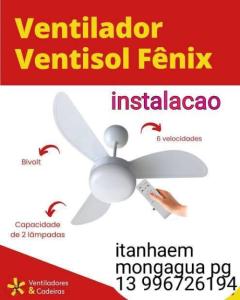 Ventilador de teto 13 996726194 itanhaem